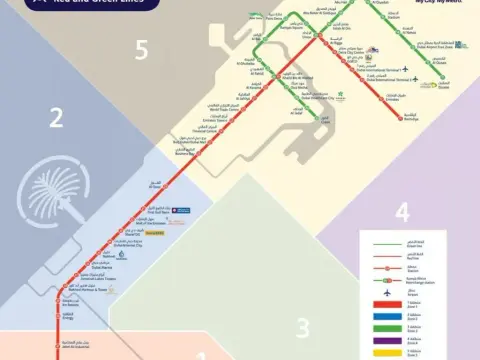 Przewodnik po liniach metra w Dubaju, stacjach i podróży po mieście