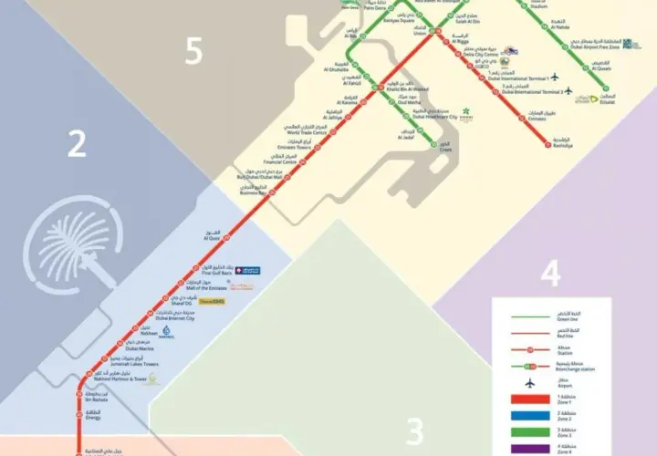 Przewodnik po liniach metra w Dubaju, stacjach i podróży po mieście