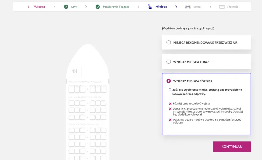 Wizz Air: Czy wybór miejsca jest obowiązkowy? Sprawdź!