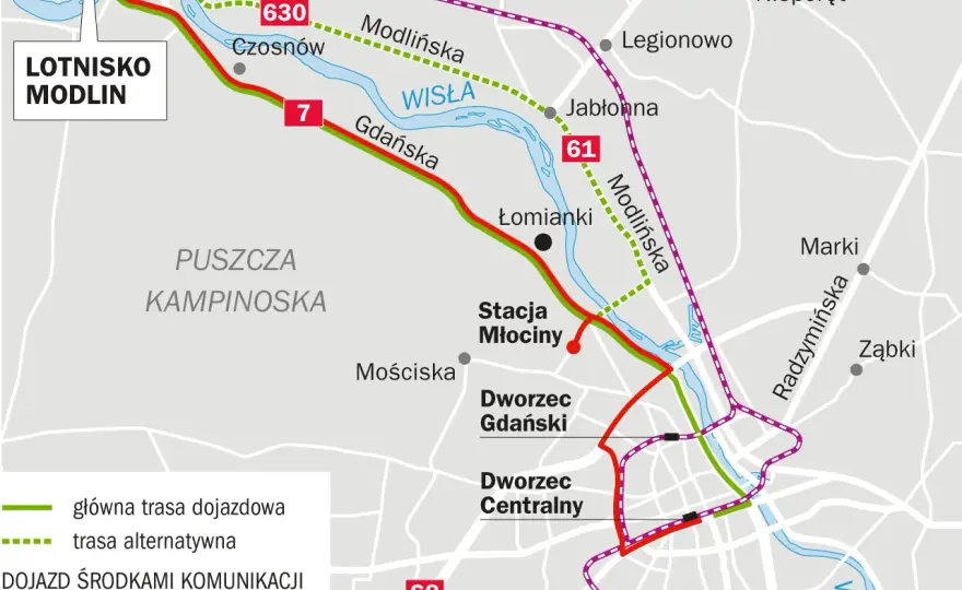 Jak dojechać z Lublina na lotnisko Modlin - najlepsze opcje transportu