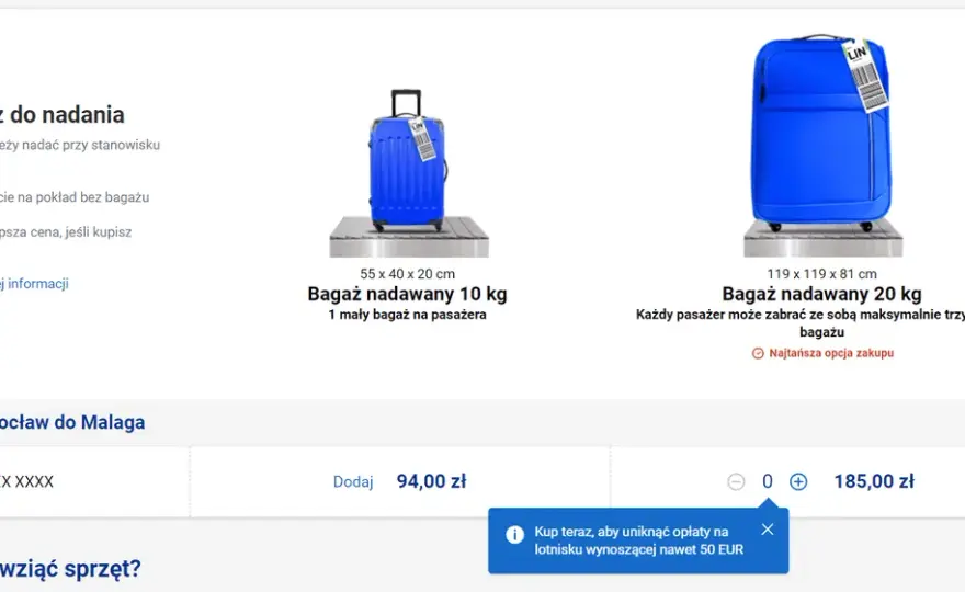 Czy można przewozić jedzenie w bagażu podręcznym Ryanair? Oto zasady
